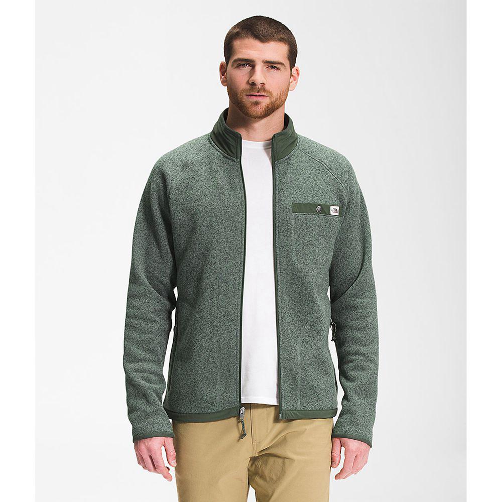 The North Face Gordon Lyons Full Zip Ανδρικα Μπουφάν Fleece - Πρασινο (YHQU17502)